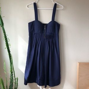 Jessica Simpson Zippered Navy Blue Dress